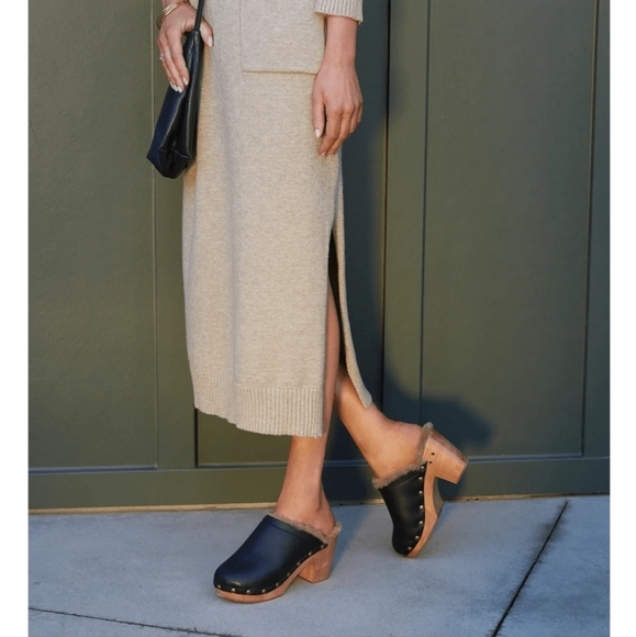beek Black Leather Mules - Picture 1 of 11